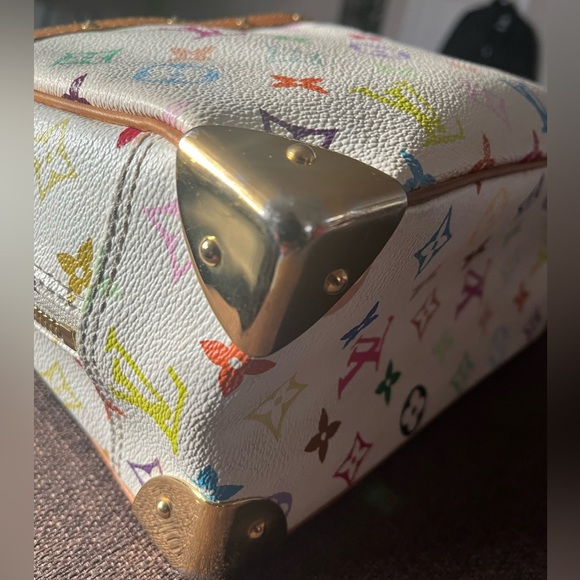 Louis Vuitton Takashi Murakami Multicolor Trouville Satchel - Picture 8 of 16